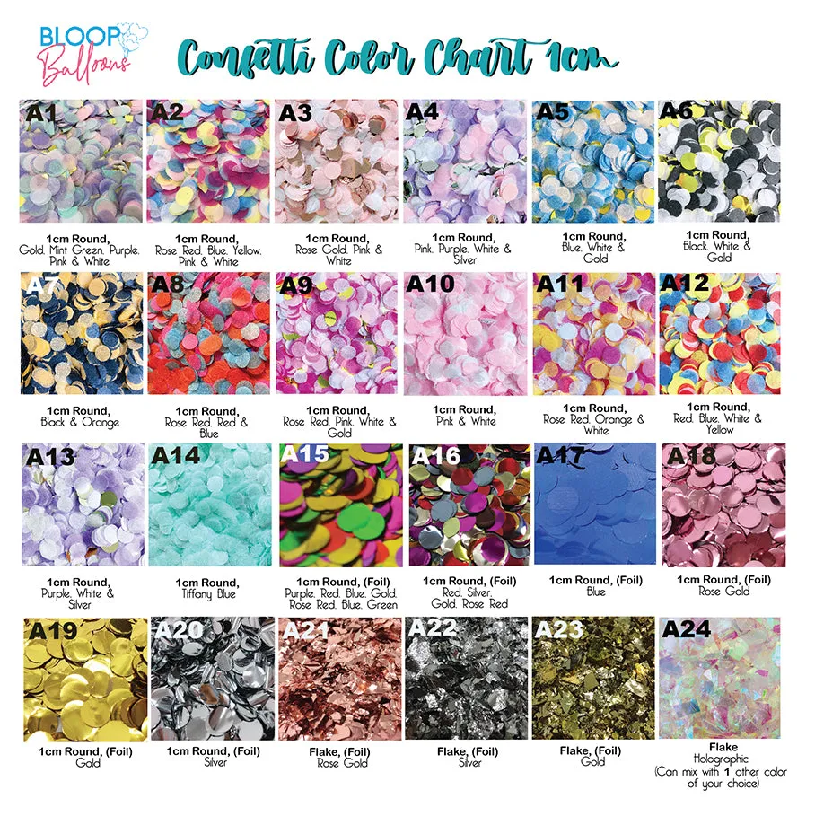 36" Confetti Helium Balloon With Full Tassels Package