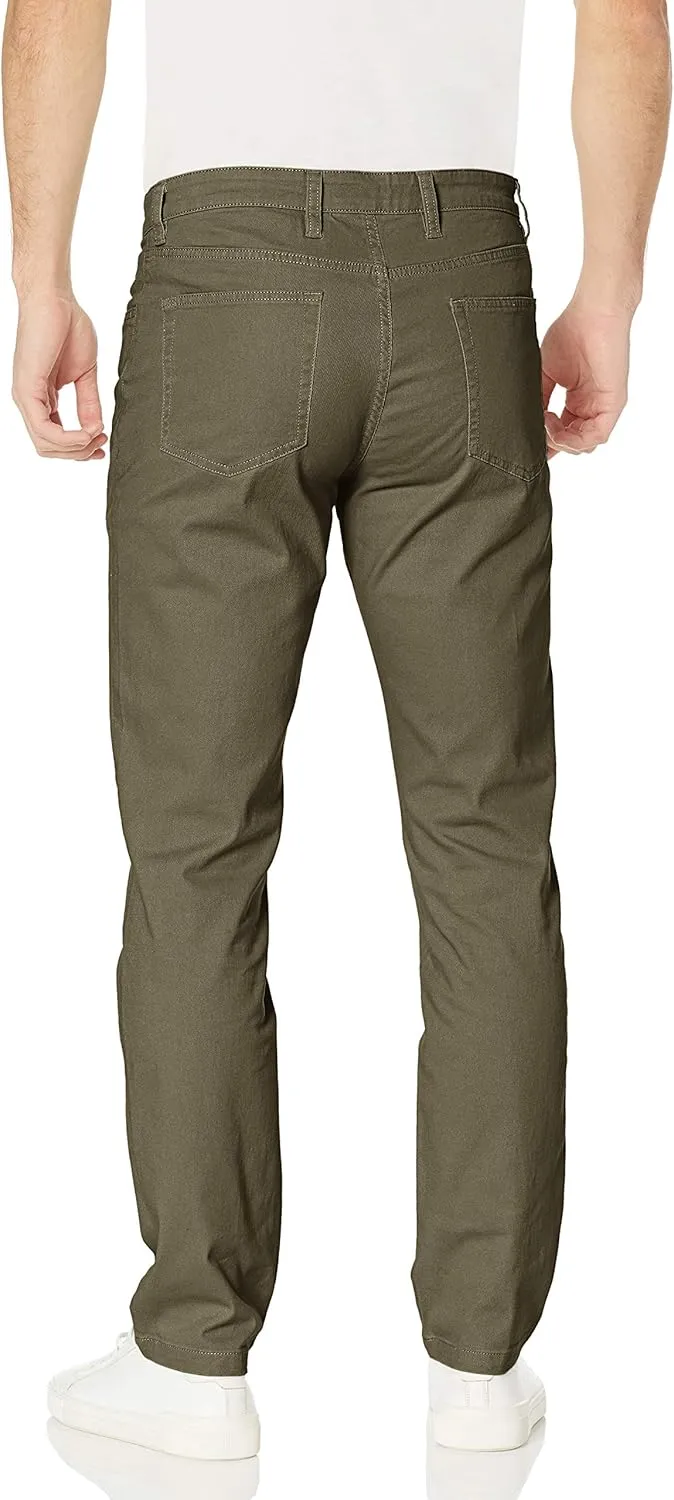 Amazon Essentials Men's Chino, Slim-Fit Pants with 5-Pockets, Comfort Stretch (Previously GoodThreads)