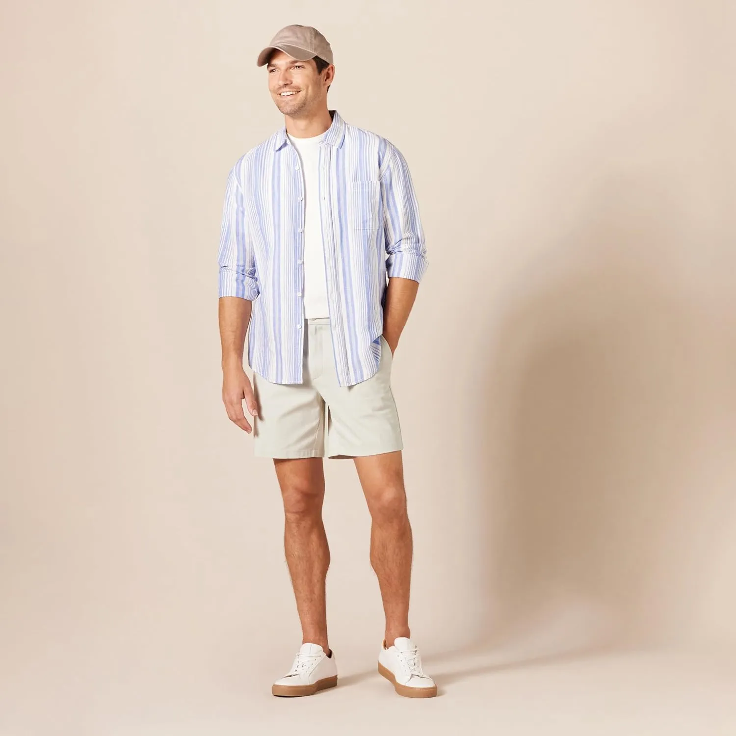 Amazon Essentials Men's Slim-Fit 7" Stretch Chino Short