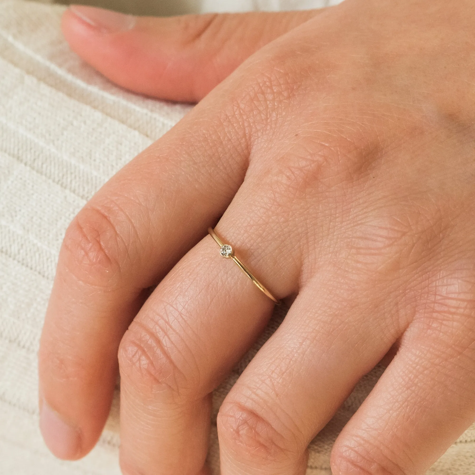 April Birthstone Ring (Diamond)