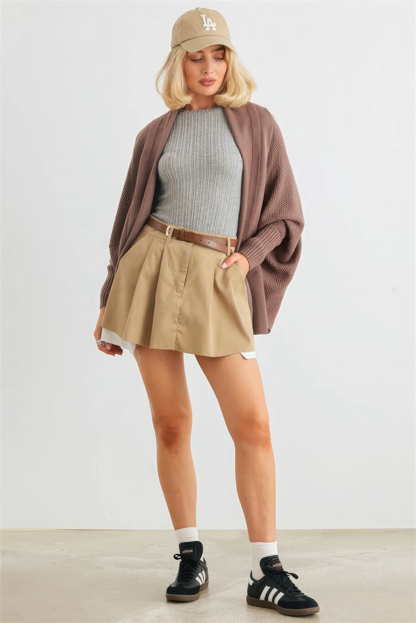 Blue Zone Planet |  Batwing Sleeve Open Front Cardigan
