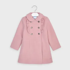 Blush Corduroy ruffled coat
