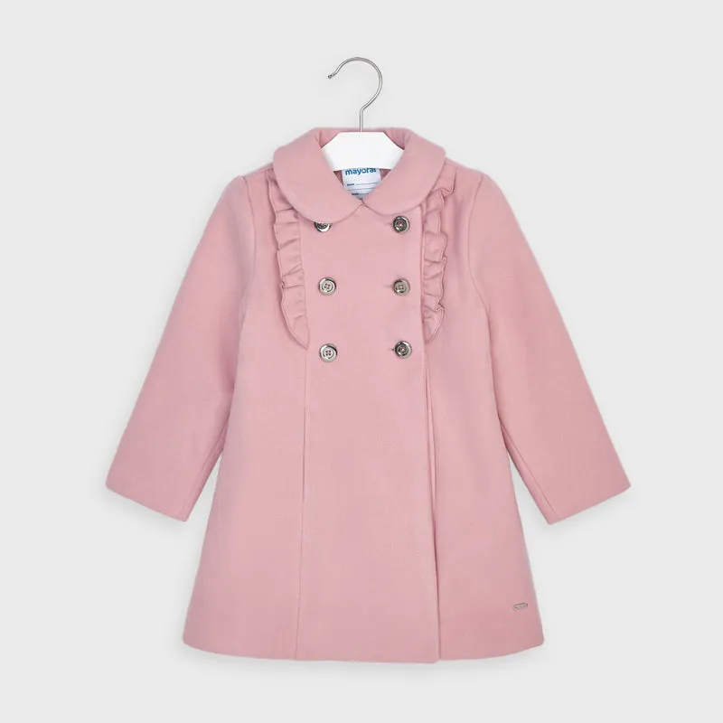 Blush Corduroy ruffled coat