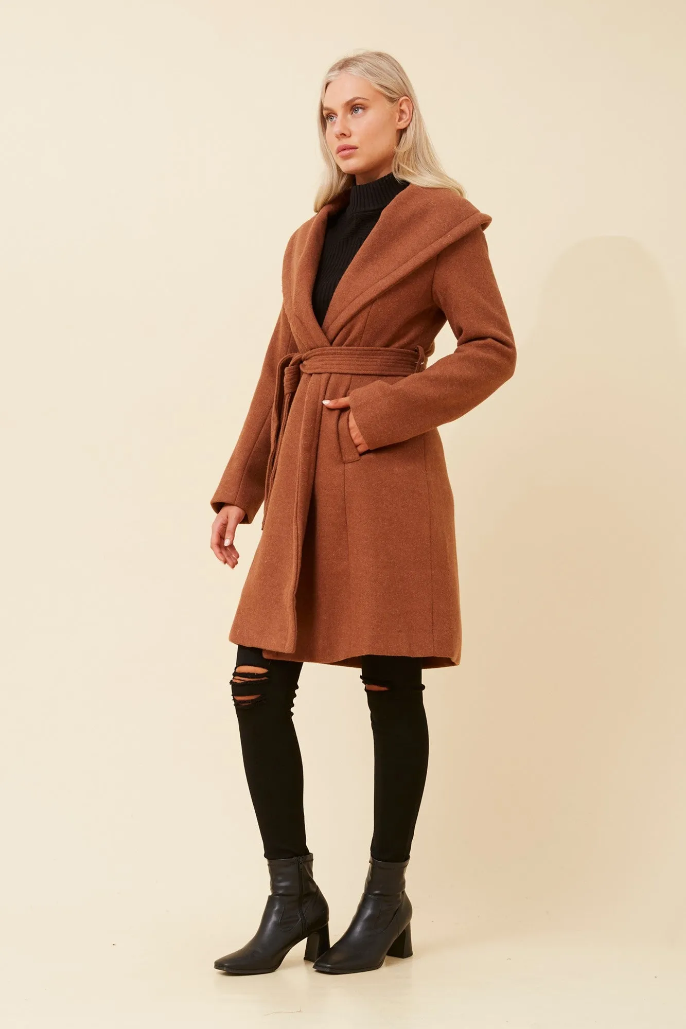BRIDGET SHAWL COLLAR COAT