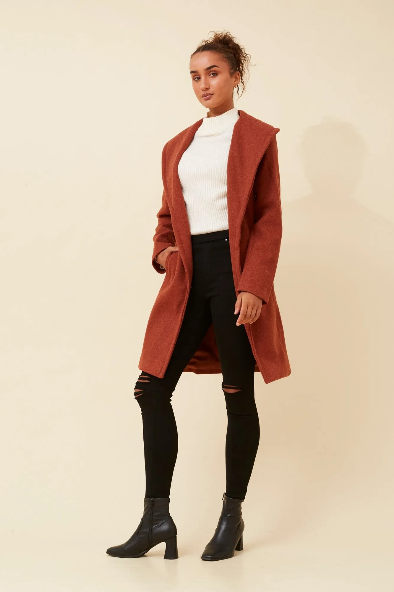BRIDGET SHAWL COLLAR COAT