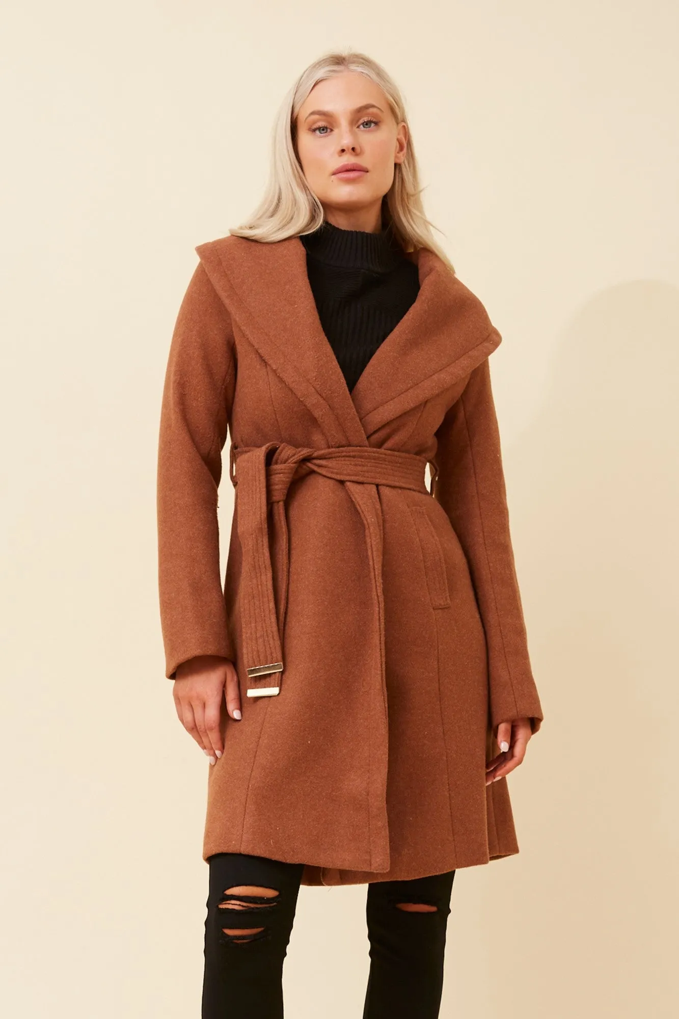BRIDGET SHAWL COLLAR COAT