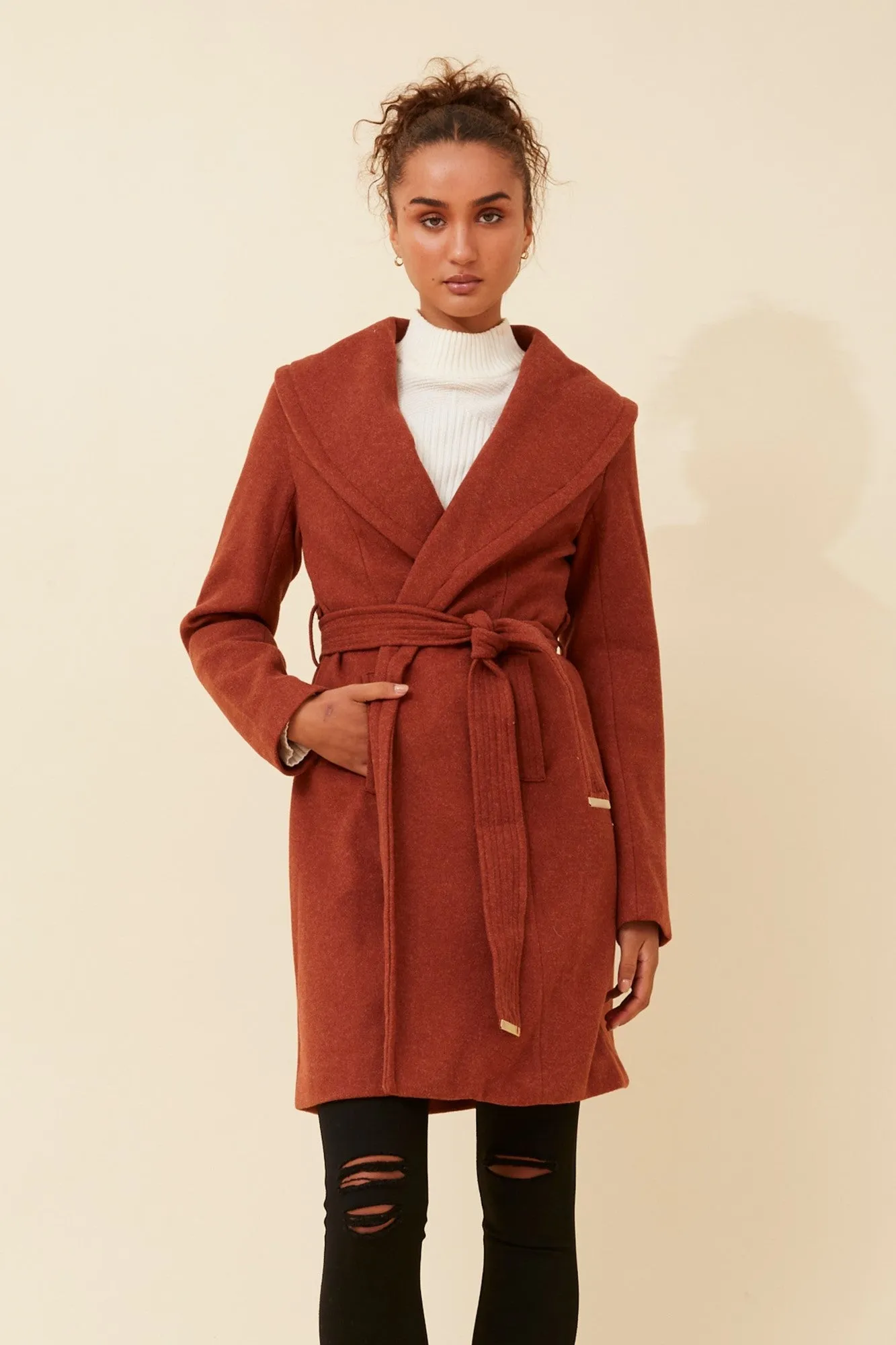 BRIDGET SHAWL COLLAR COAT