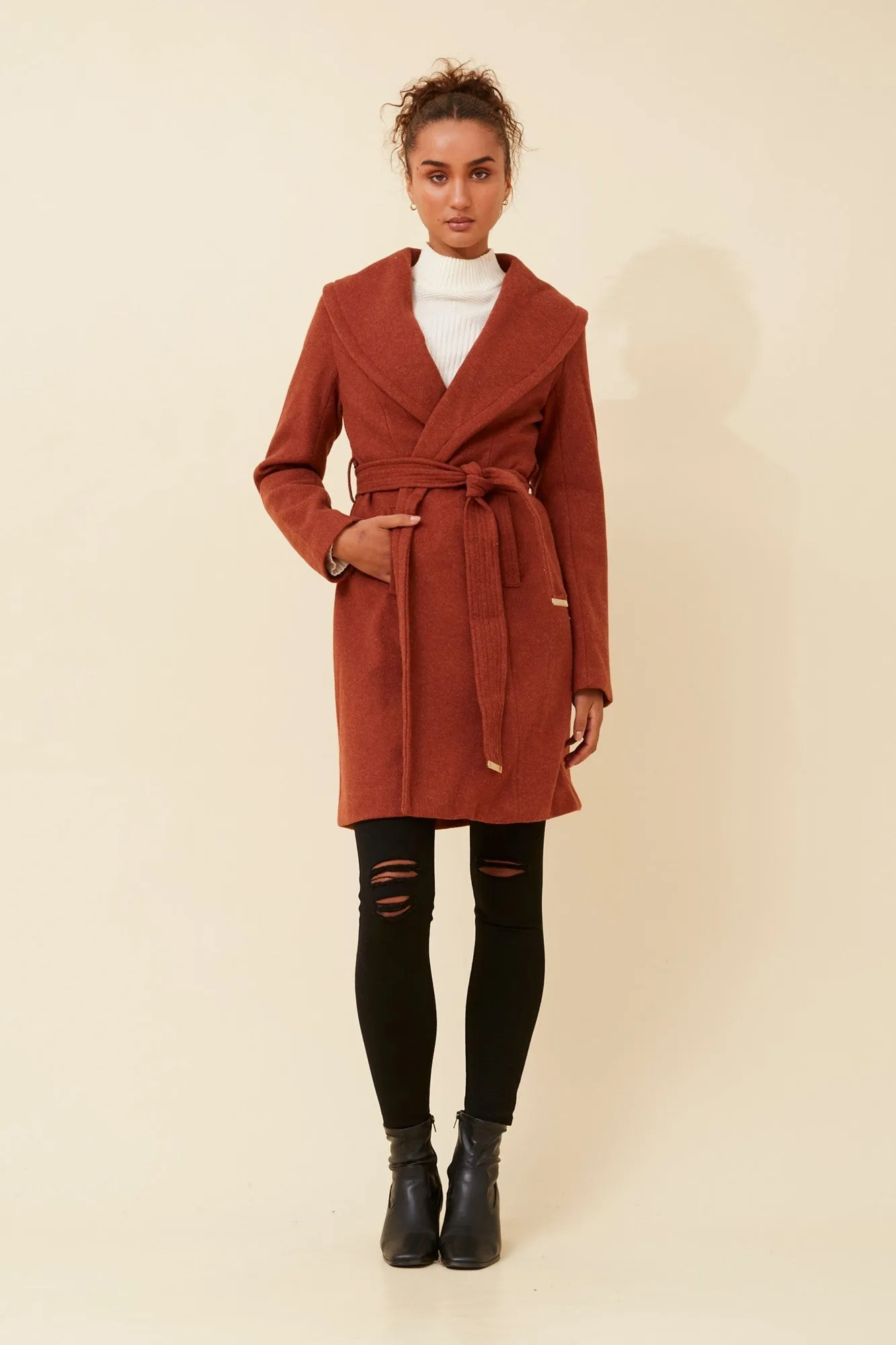 BRIDGET SHAWL COLLAR COAT