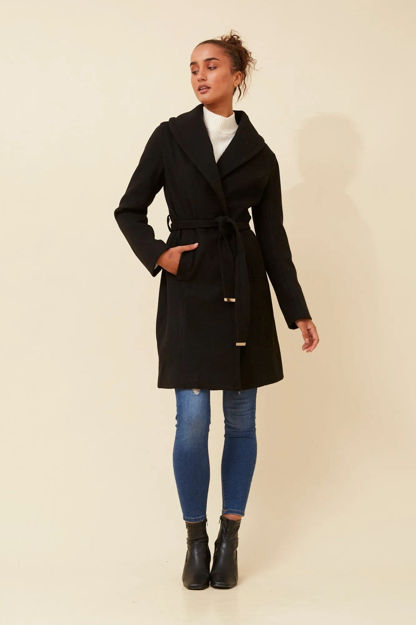 BRIDGET SHAWL COLLAR COAT
