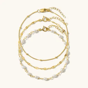 Dainty Bracelet Chain Set