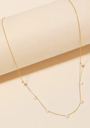 Dainty Chain & Bead Necklace