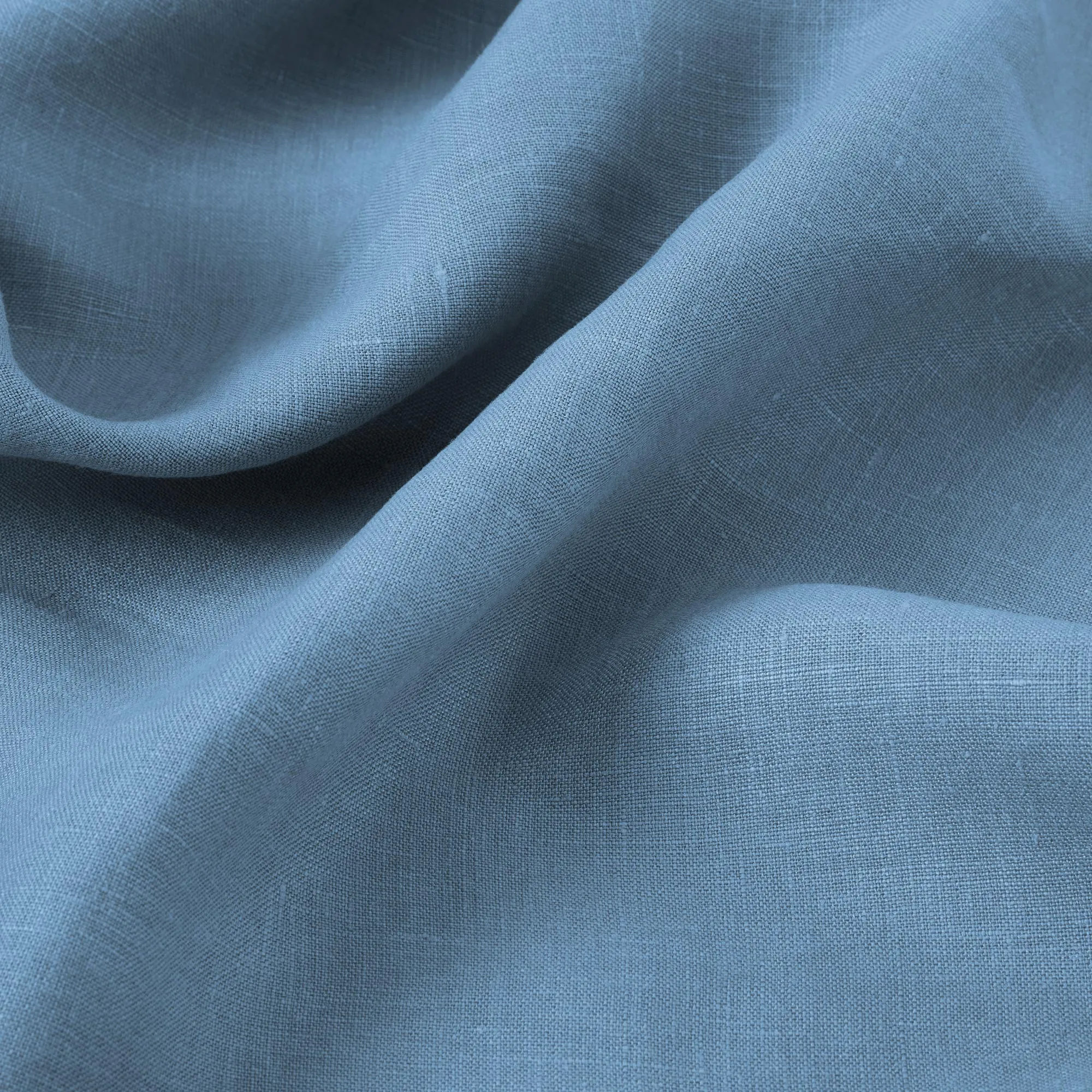 Dusk Blue Linen Blend Duvet Cover