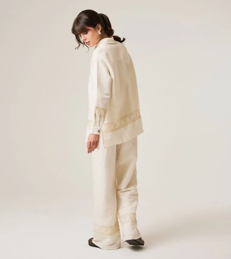F5 LONG SLEEVED LINEN SHIRT