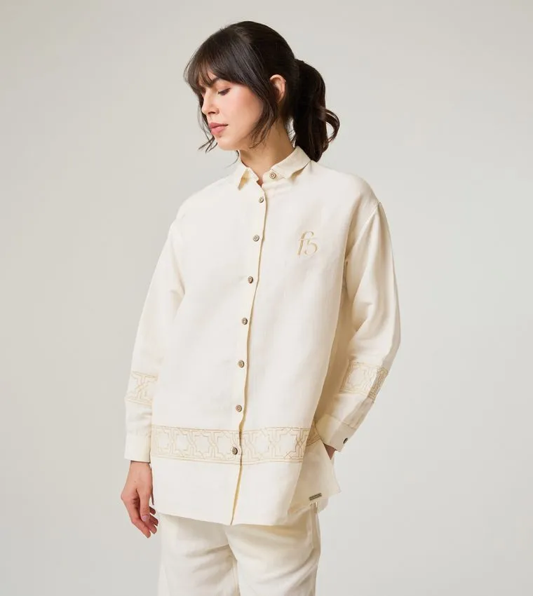 F5 LONG SLEEVED LINEN SHIRT