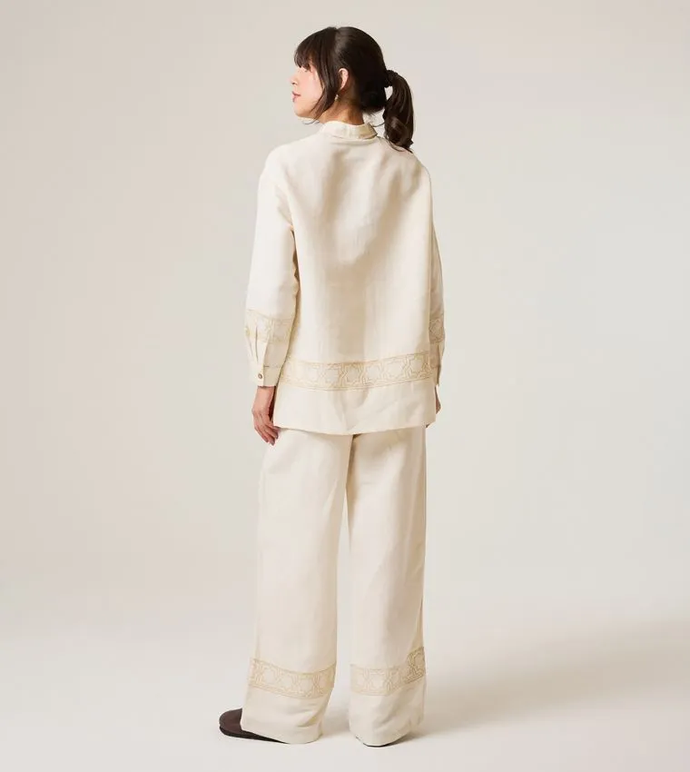 F5 LONG SLEEVED LINEN SHIRT