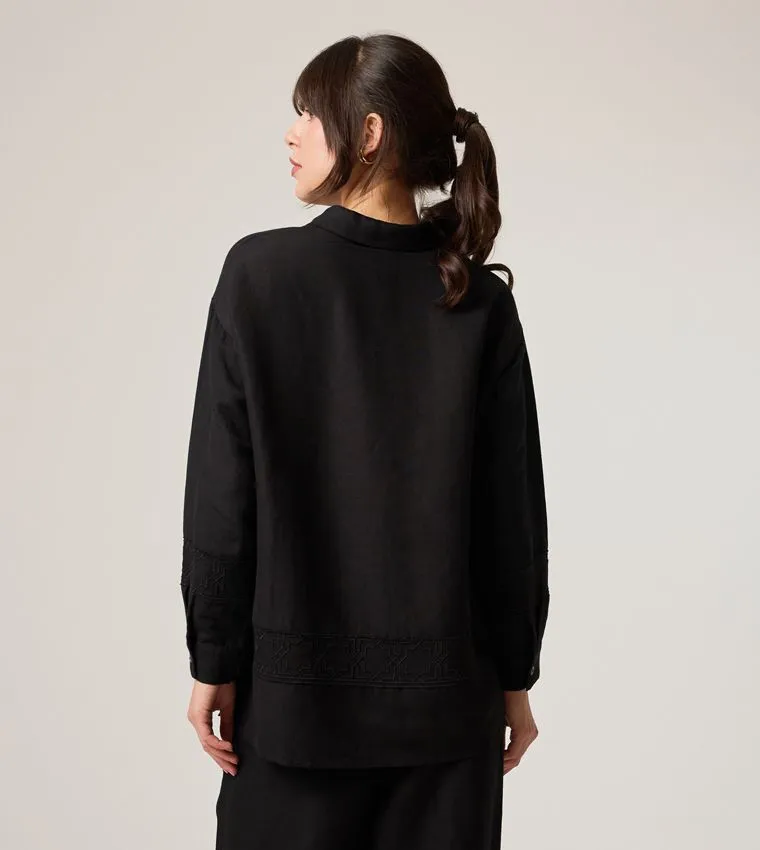 F5 LONG SLEEVED LINEN SHIRT