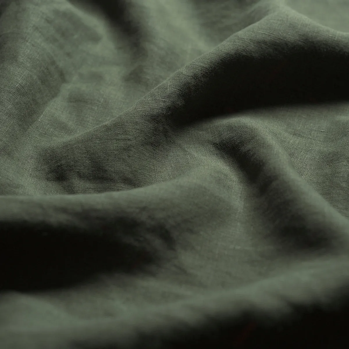 Fern Green Linen Blend Pillowcase (Pair)