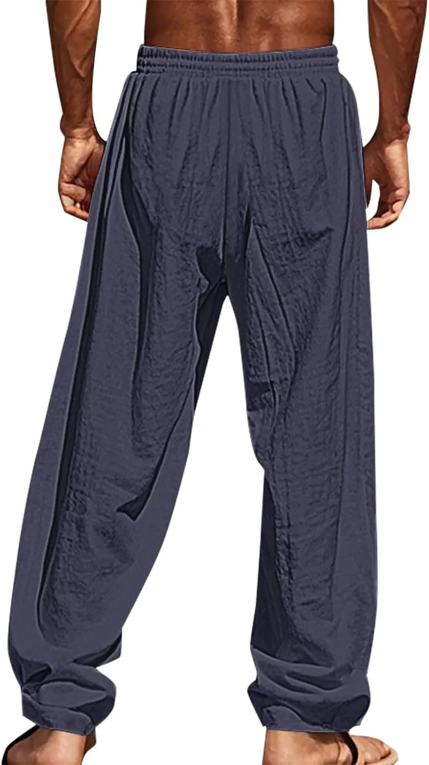 Hawaii Graphic Drawstring Pants for Men Lightweight Beach Sweatpants Comfy Tropical Lounge Relaxed Fit Vacation