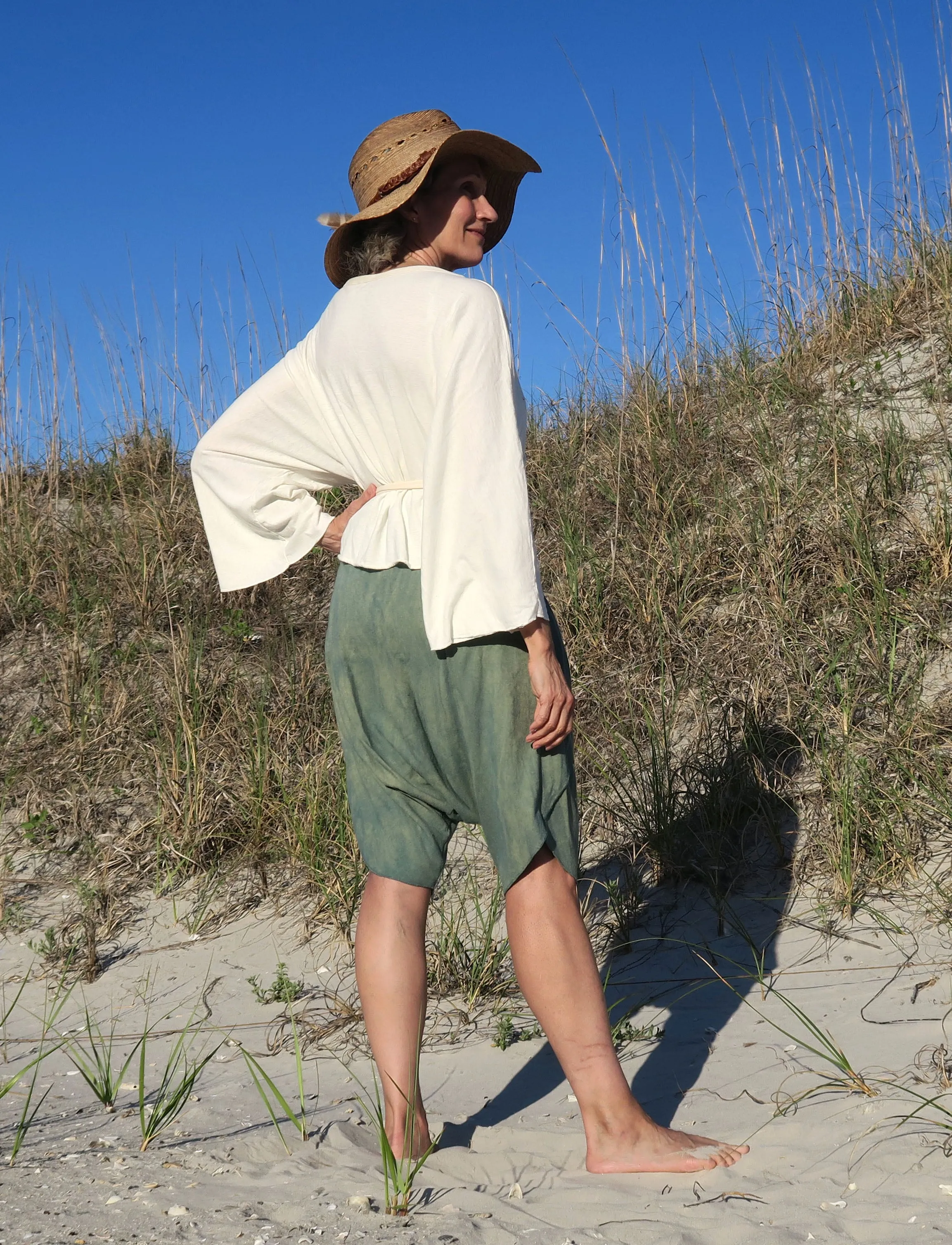 Kimono Wrap Simplicity Cropped Shirt