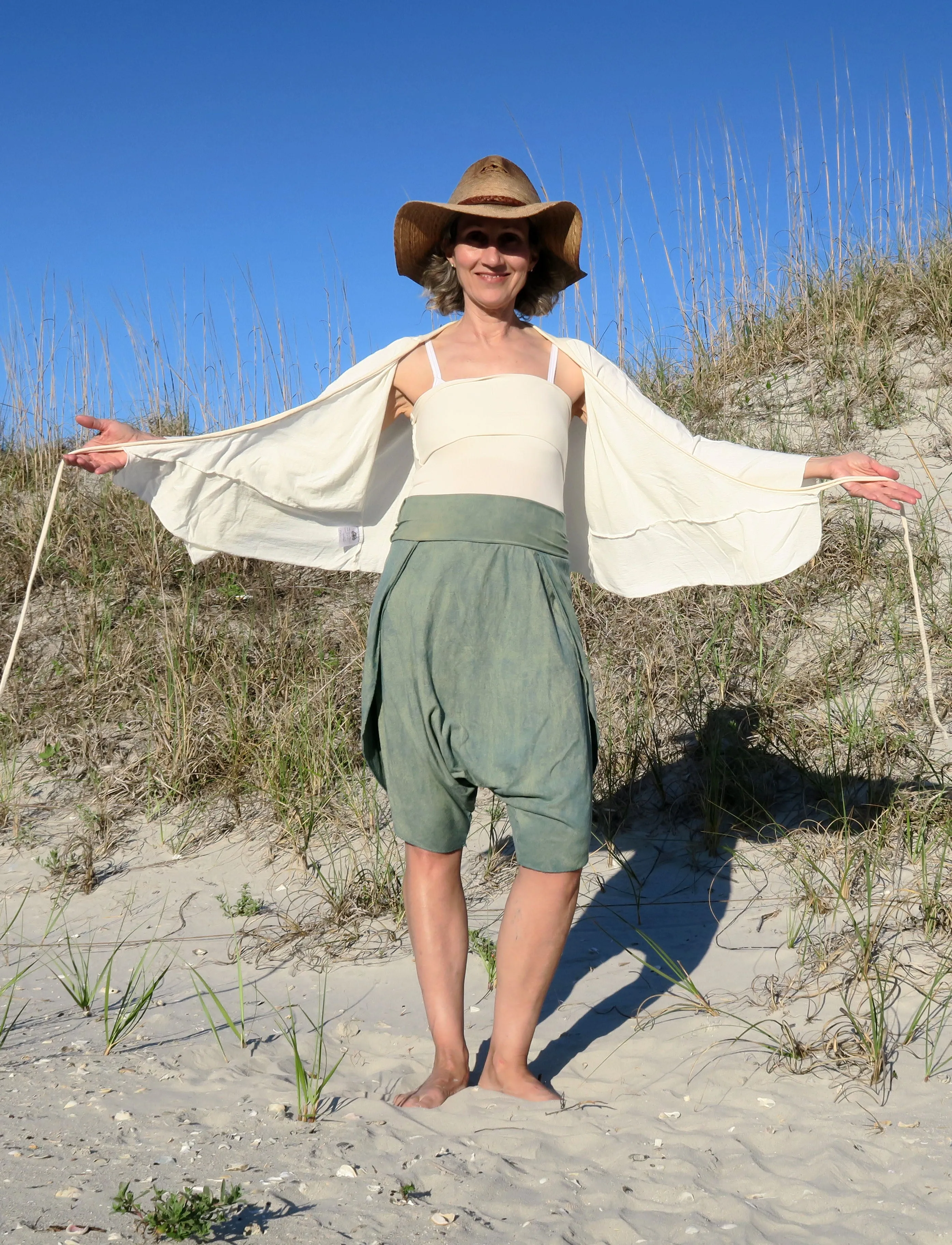 Kimono Wrap Simplicity Cropped Shirt