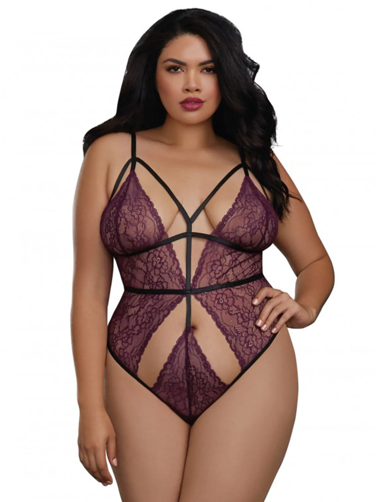 Lace body with Harness Details
