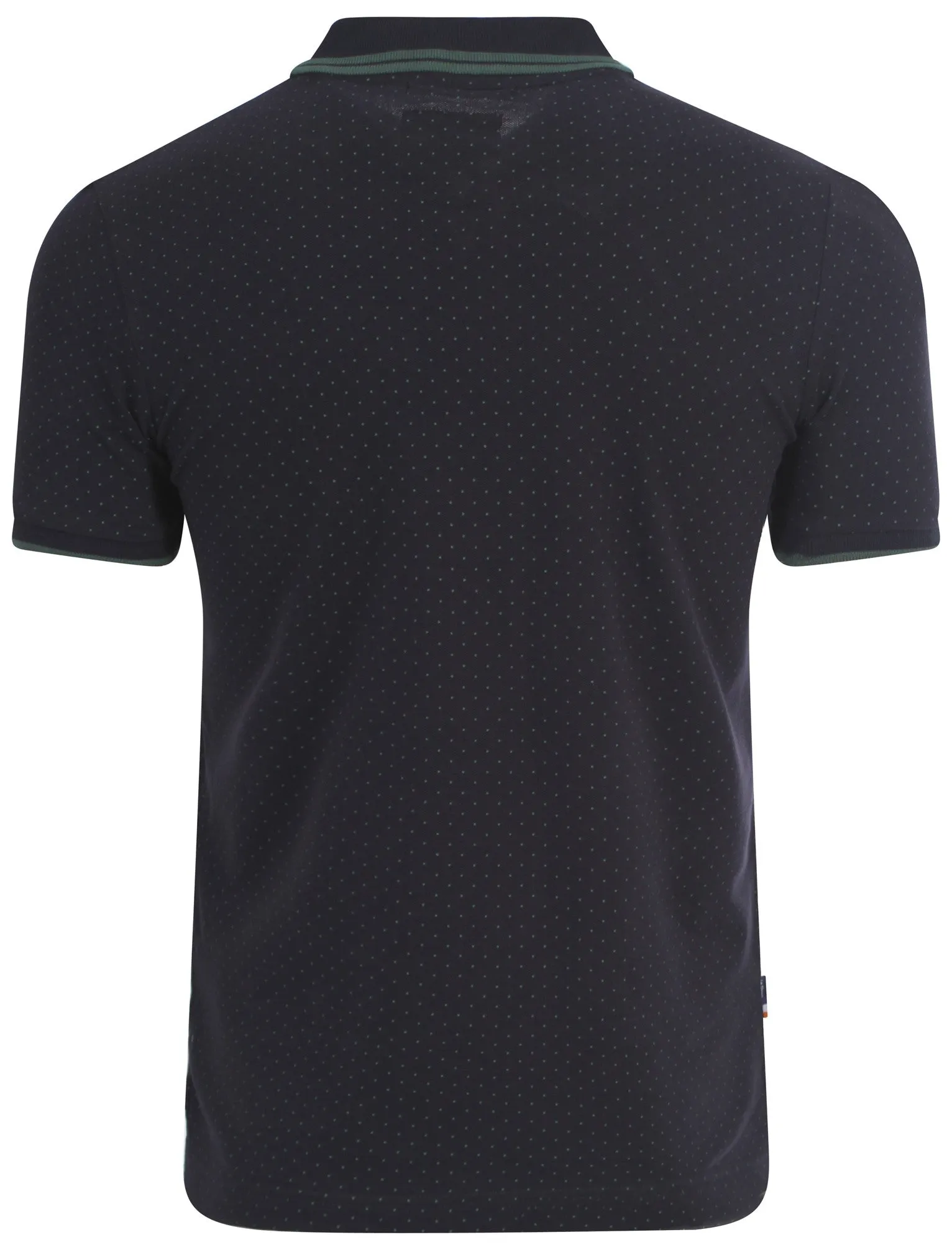 Le Shark Beckflow polo with green polka-dots