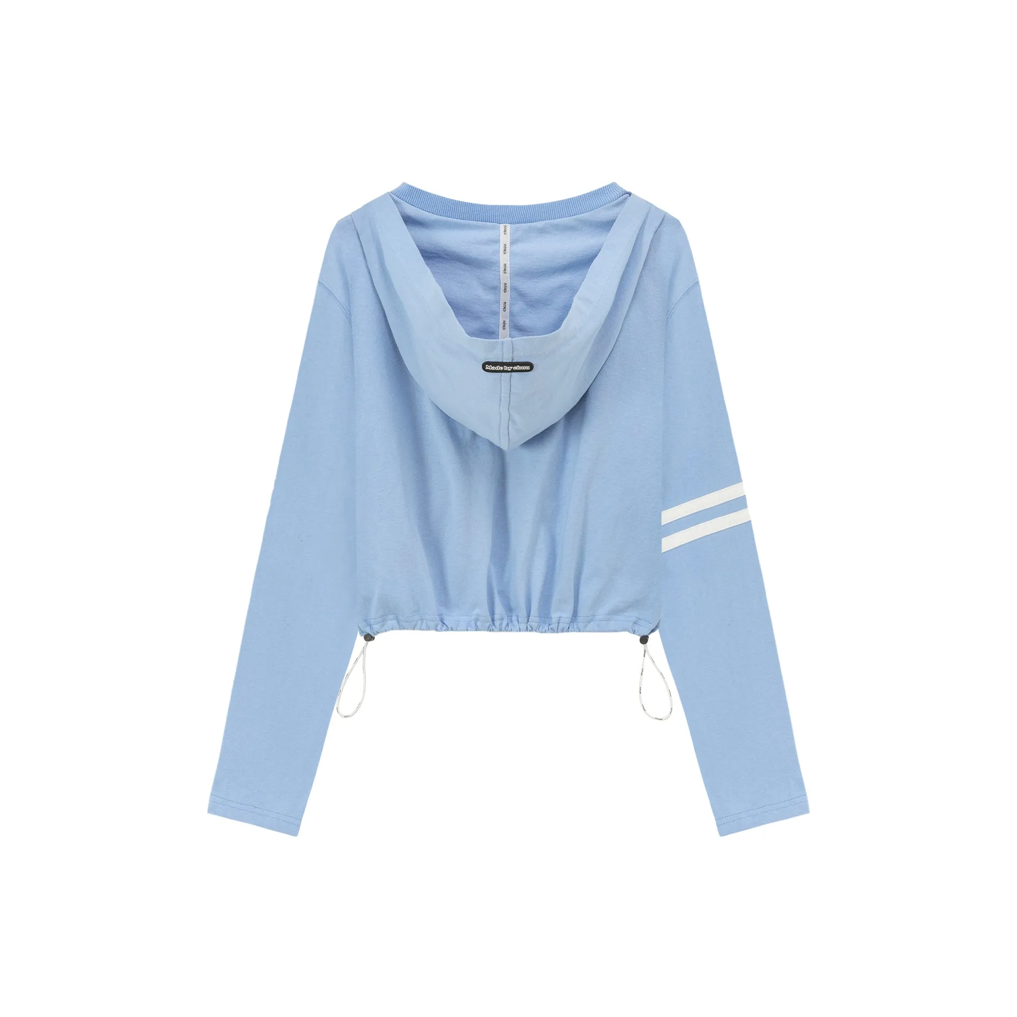 Logo Heart Crop Hoodie