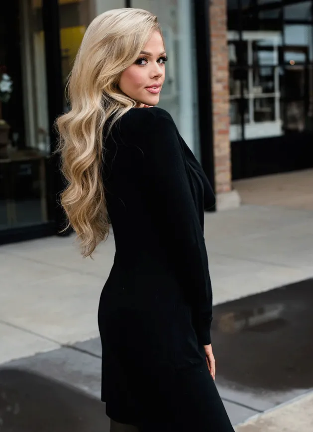 Long Sleeve Knitted Coat