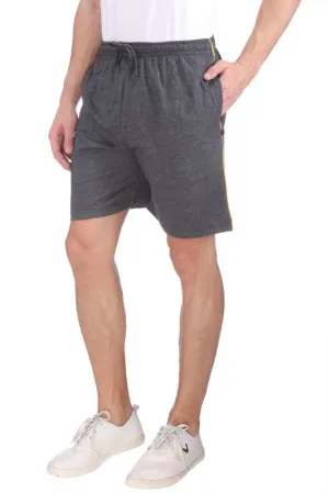 Men’s Cotton Long Shorts for All Fitness Activities. (CARBON).