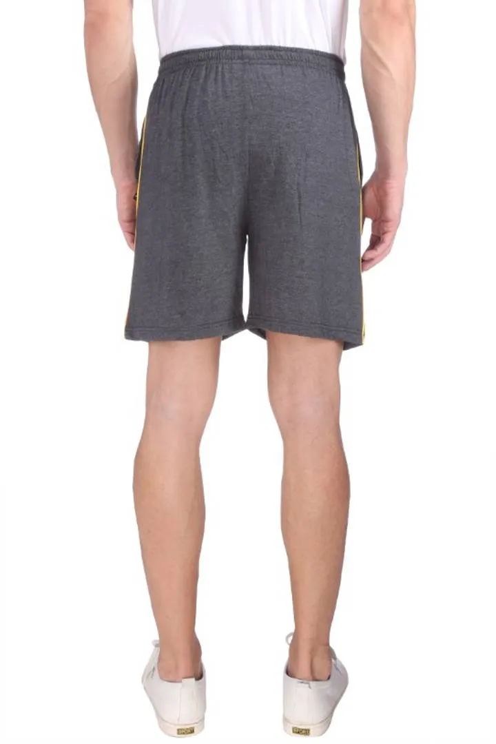 Men’s Cotton Long Shorts for All Fitness Activities. (CARBON).