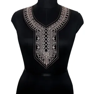 Modern mosaic u-shaped neckline