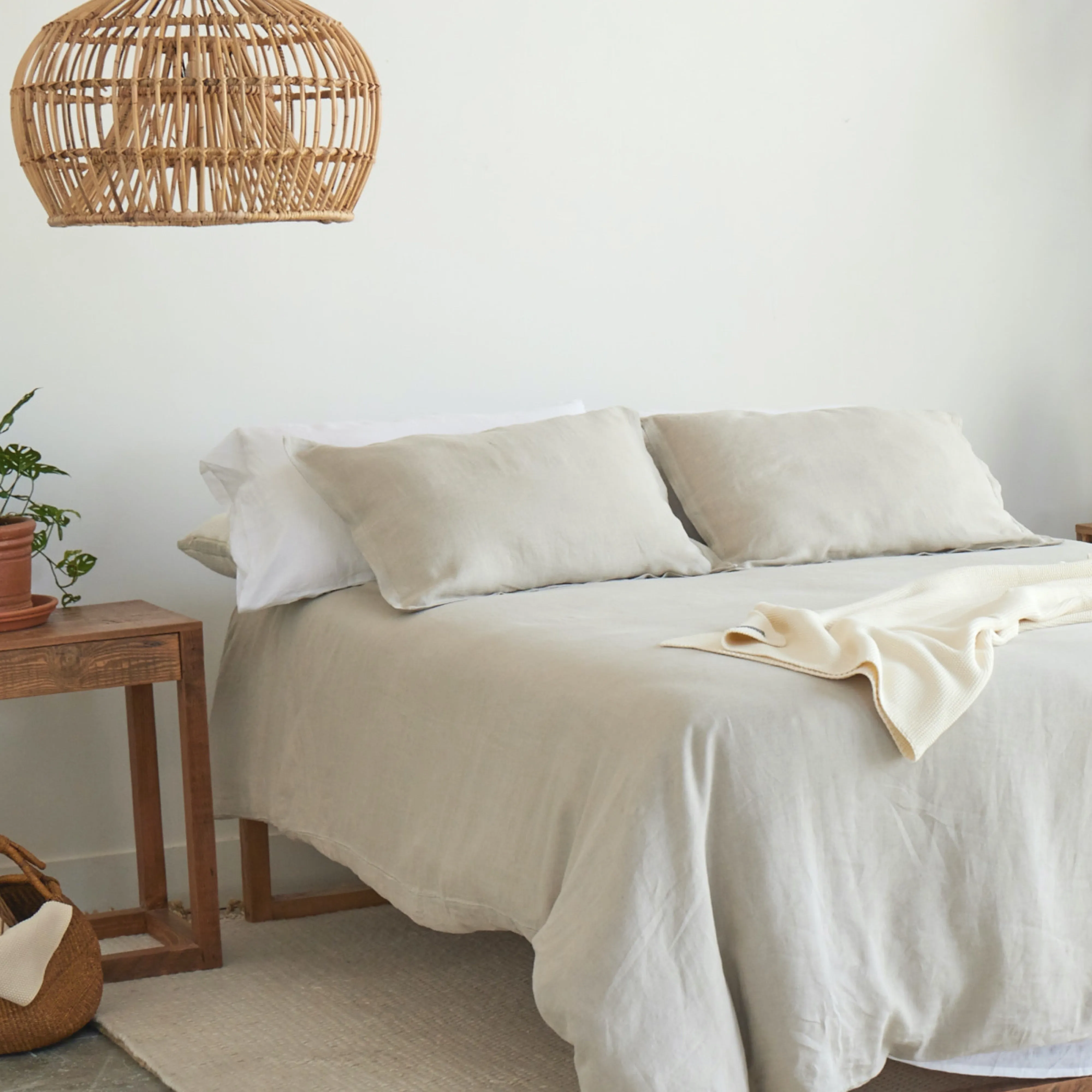 Natural Linen Duvet Cover