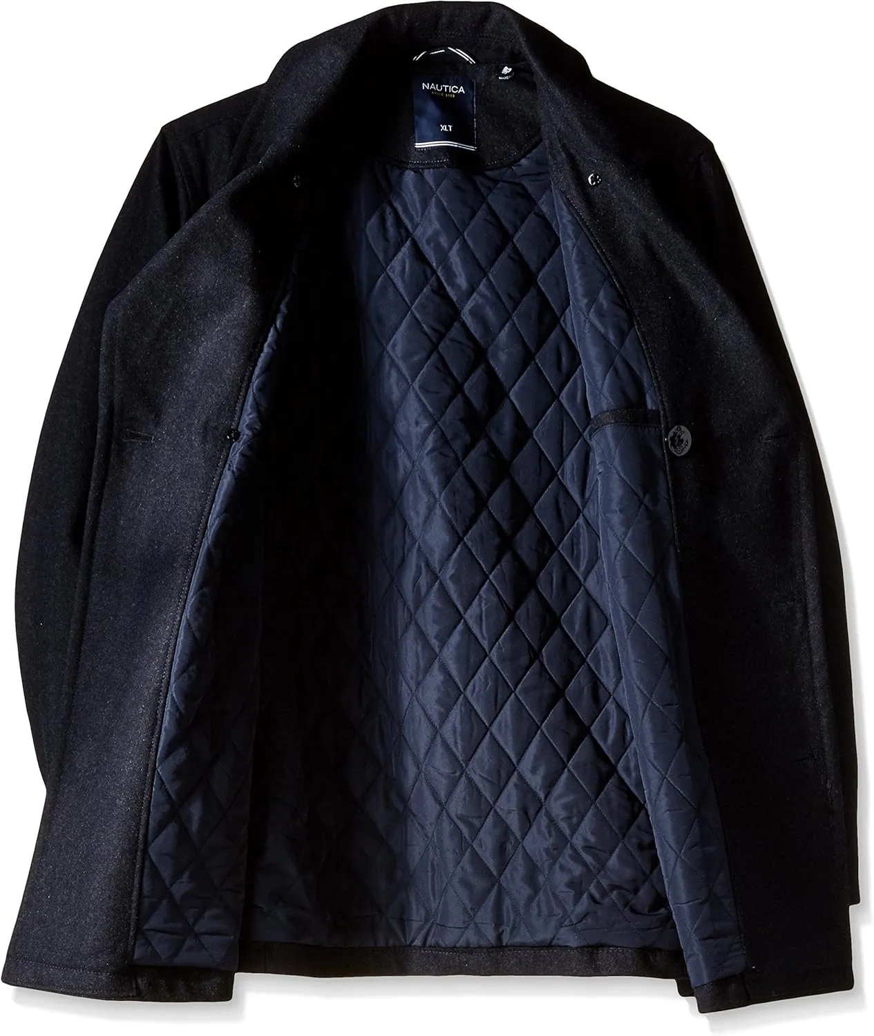 Nautica Men's Big & Tall Wool-Blend Peacoat
