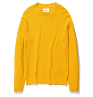 Norse Projects Sigfred Cotton Texture Jumper – Sunrise Yellow
