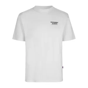 PAS NORMAL STUDIOS Off Race Small Logo Tshirt Short Sleeve - White/Black