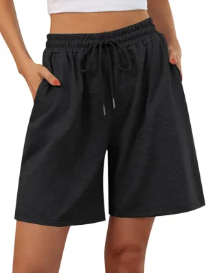 Quenteen Women's Athletic Shorts Jogger Sweat Casual Loose Bermuda Shorts (Available in Plus Size)