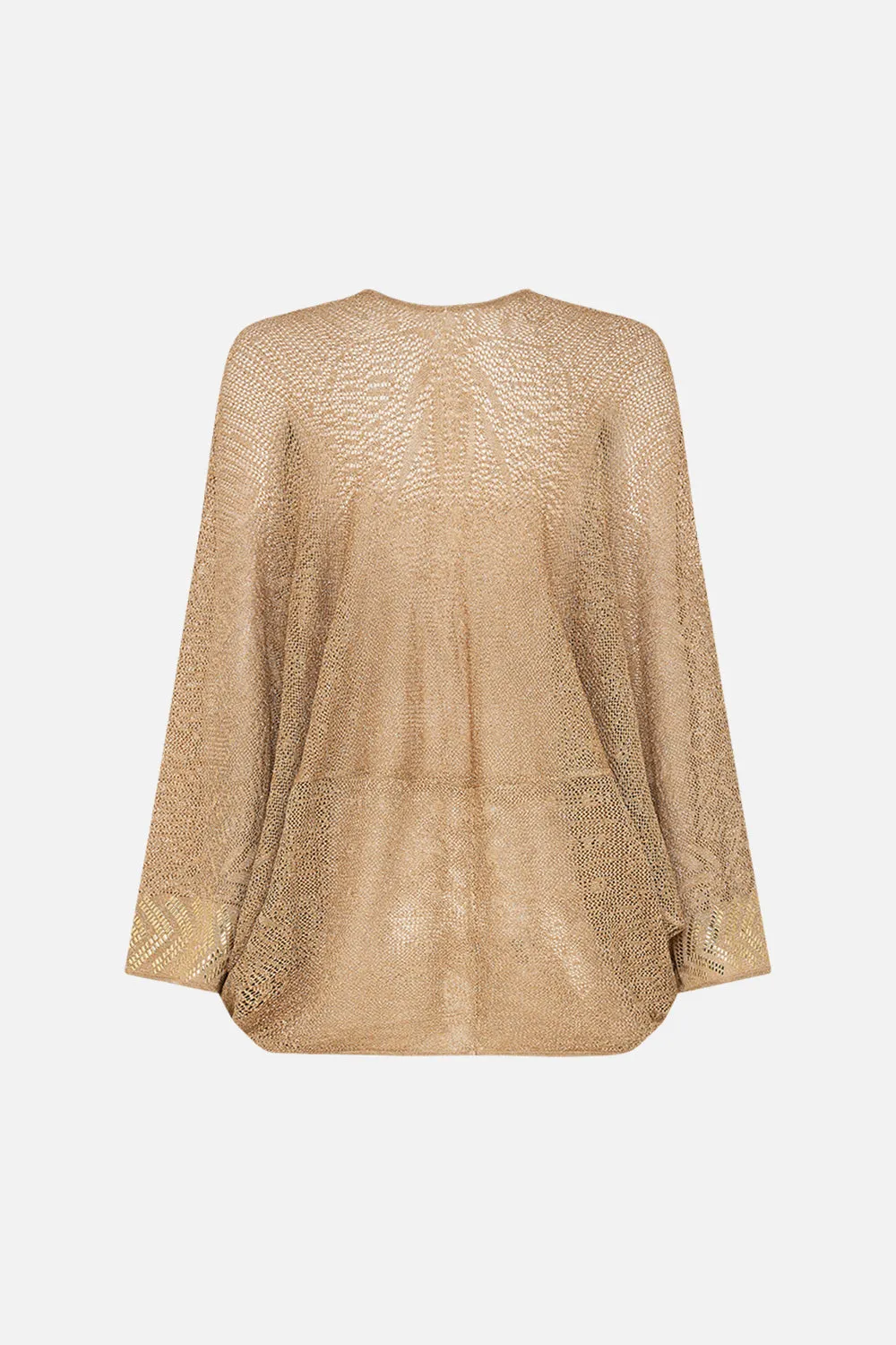 RELAXED V NECK KNIT POINTELLE TOP VALLEY OF THE KINGS