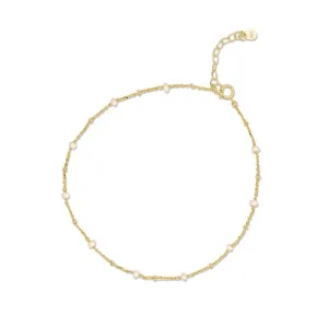 Satellite Pearl Anklet