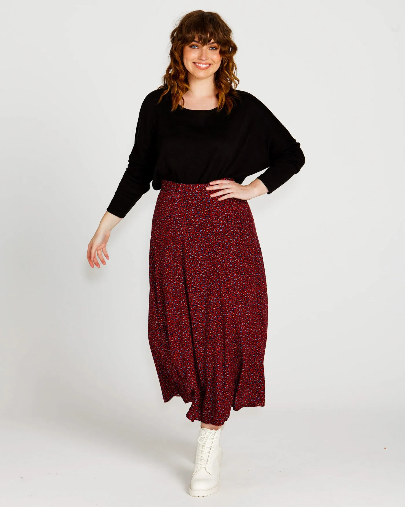 Shiv Oversized Cotton Lightweight Batwing Knit - Black