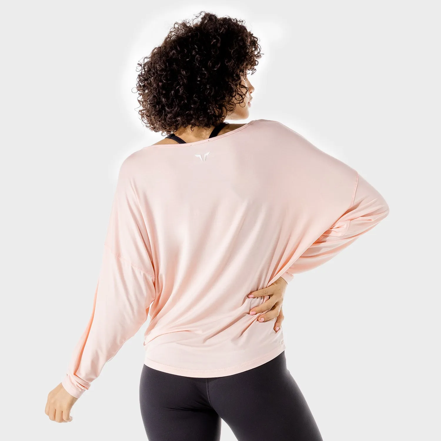 Women's Fitness - Batwing Top - Peachy Keen Marl