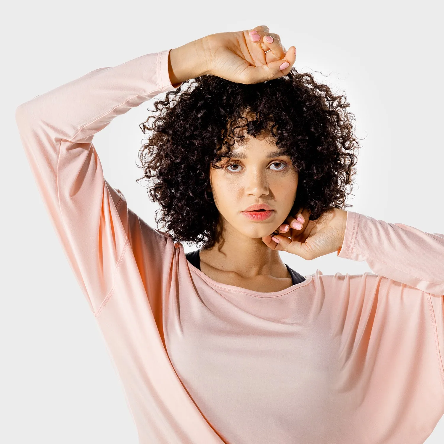 Women's Fitness - Batwing Top - Peachy Keen Marl