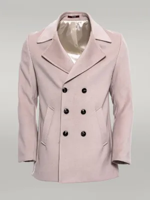 WSS Double Breasted Cachet Cream Color Coat  - Singen